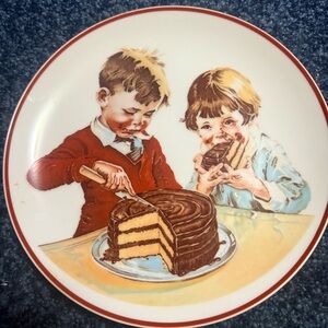 Hershey's 1934 Chocolate Cookbook Plate